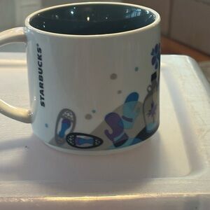 Starbucks Blue and White Mug